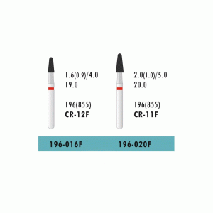 فرز الماسه توربین Round End Cone دور قرمز ATD (بسته 5 عددی)