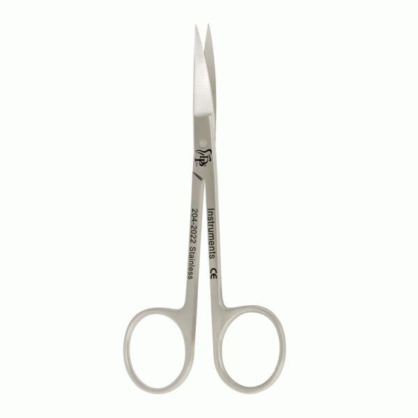 قیچی ایریس خمیده Curved Soft Tissue Scissor DP