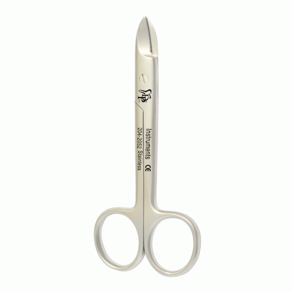 قیچی کراون بر خمیده دنده ای Curved One Blade Serrated Scissor DP