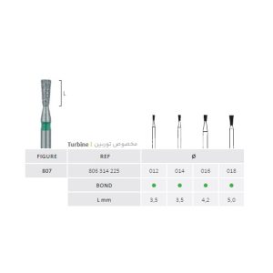 فرز اینورت پایه بلند جوتا Inverted Conical Bur Jota