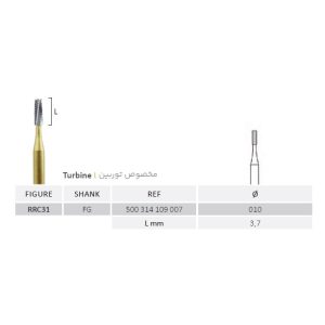 فرز برش و تراش کران جوتا Cylindrical Bur Jota