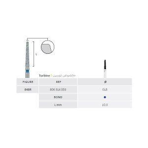 فرز تیپر خیلی بلند لبه گرد دور آبی جوتا Conical Rounded Edge Jota