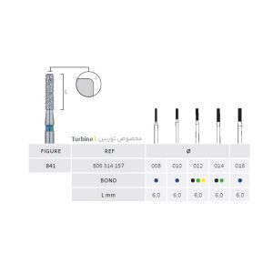 فرز سیلندری لبه گرد متوسط جوتا Medium Cylindrical Rounded Edge Bur Jota