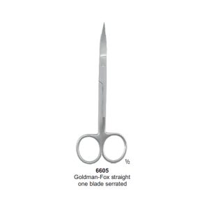 قیچی جراحی سرصاف جویا Scissor Goldman-Fox Straight Serrated Juya