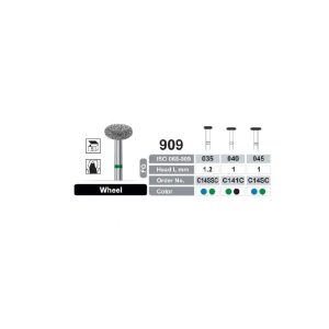 فرز توربین الماسه تراش و پالیش دور سبز دنتال ری Wheel 909 Dentalree